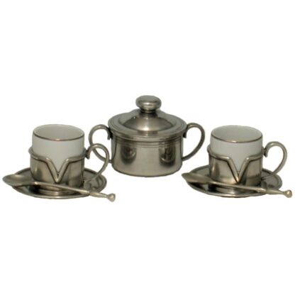 Servizio 2 tazzine caffè + zuccheriera